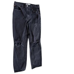 Abercrombie & Fitch The‎ 90's Straight Ultra High Rise Black